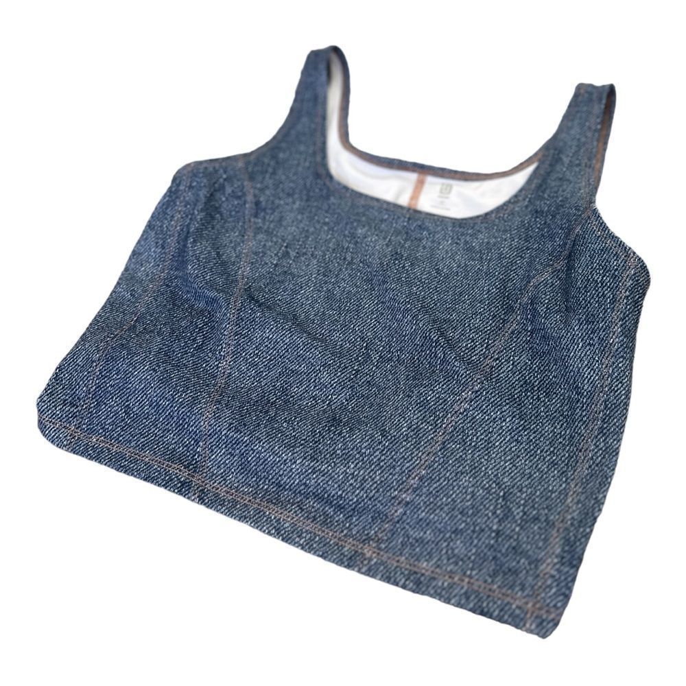 Ideology - Denim Color Crop Tank Top (NWOT) - Picture 3 of 8